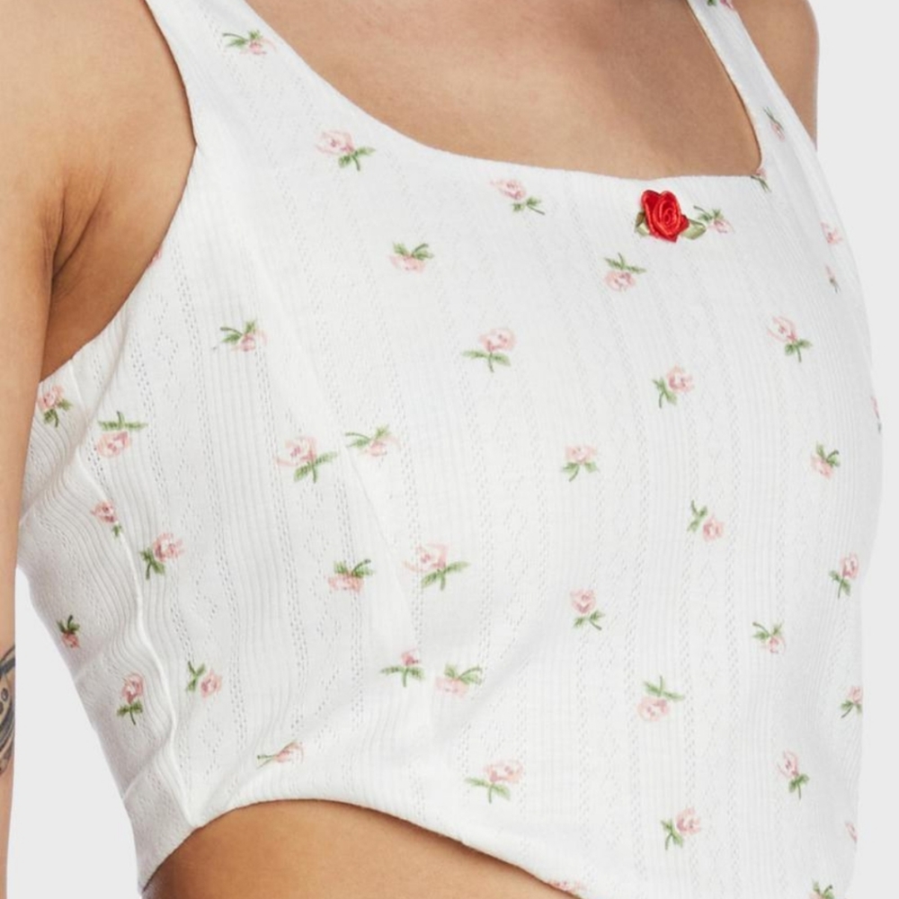 Floral crop top